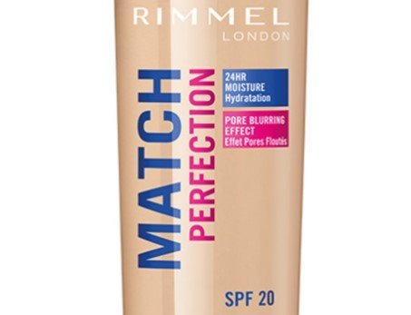 Bote de base de maquillaje Rimmel London Match Perfection