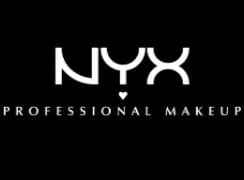 Logo NYX Professional Makeup letras blancas sobre fondo negro