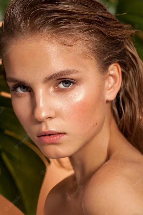 Chica piel jugosa y muy natural